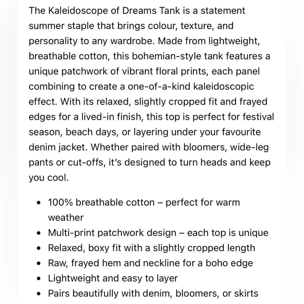 Jaded Gypsy Kaleidoscope of Dreams Tank - Picture 9 of 9